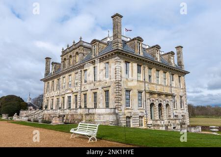 Kingston Lacy House and country estate during winter or February, Dorset, England, UK Stock Photo