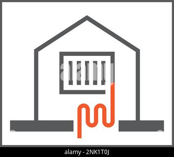 Heatpump symbol icon for gas crisis Stock Vector
