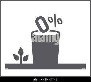 zero waste against littering no waste incineration Stock Vector