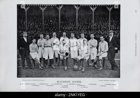 Blackburn Rovers football team 1895 at Ewood Park, Blackburn. Stock Photo