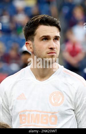 Foxborough, Massachusetts, USA. 31st May, 2022. MA, USA; New England  Patriots tight end Matt Sokol (87) runs a drill at the team's OTA at  Gillette Stadium, in Foxborough, Massachusetts. Eric Canha/CSM/Alamy Live