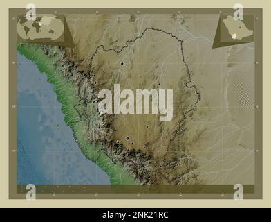 Asir Map 'Asir, region of Saudi Arabia. Colored elevation map with lakes and ...