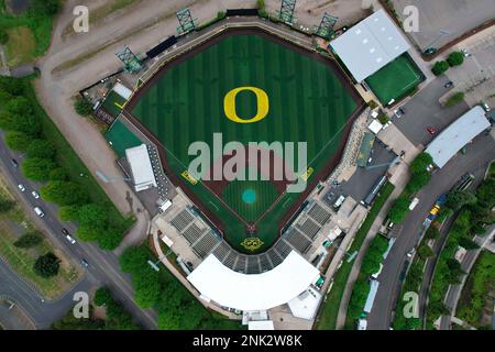A general overall aerial view of PK Park, Friday, May 27, 2022, in