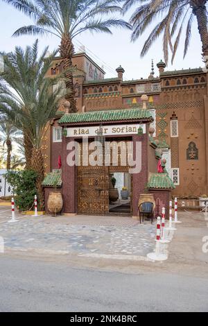 Afrika, Marokko, Südmarokko, Zagora, Hotel Riad Dar Sofian Stock Photo