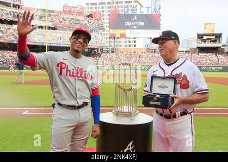 ATLANTA, GA - MAY 23: Former Brave Johan Valentin Camargo (7) of