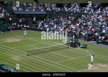 Centre Court, Wimbledon Tennis Championships 2022, London SW19 Stock Photo