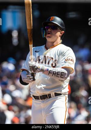 San Diego Padres Wil Myers hits double against the Milwaukee Brewers during  the seventh inning of a baseball game Monday, May 23, 2022, in San Diego.  (AP Photo/Mike McGinnis Stock Photo - Alamy