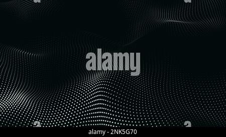 Abstract Trapcode Form digital particle wave and lights background ...