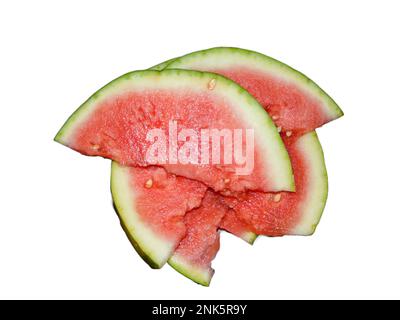watermelon slices isolated on white background Stock Photo
