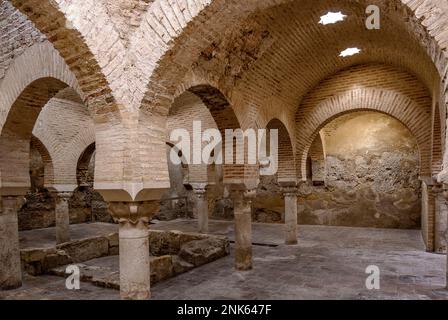 Arab Baths Cultural Center at Villardompardo Palace, Jaen city. Andalusia, Spain Stock Photo