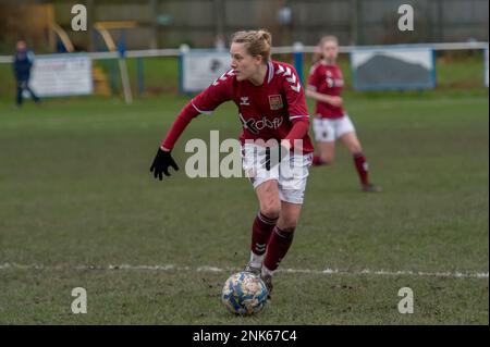 Lye, England 05 December 2021. Vitality Women's FA Cup Second round proper match between Lye Town Ladies and Northampton Town Women played at Stourbri Stock Photo