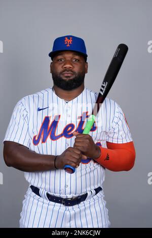 This is a 2023 photo of Abraham Almonte of the New York Mets