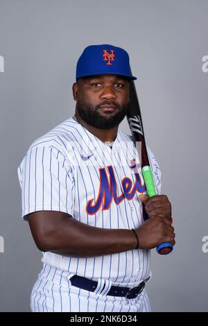 This is a 2023 photo of Abraham Almonte of the New York Mets