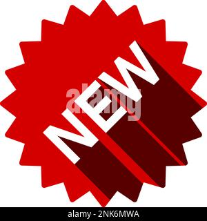 Basic New Product or New Feature Sticker or Adhesive Badge Symbol Sign ...