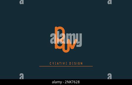 Alphabet letters Initials Monogram logo BV , VB Stock Vector