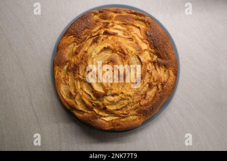 Home made apple pie made with my own hands and it was delicious Stock Photo