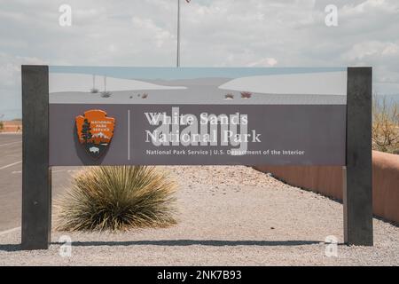 White Sands National Park in New Mexico Stock Photo