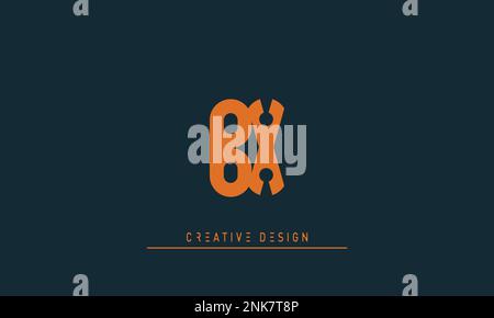 Alphabet letters Initials Monogram logo BX , XB Stock Vector