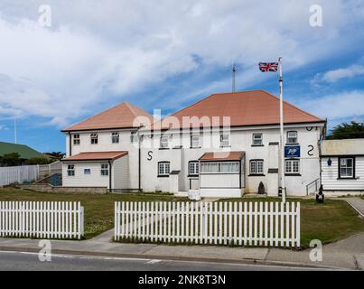 Prison or jail for offenders by police station in Stanley Falkland Islands Stock Photo