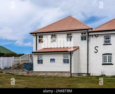 Prison or jail for offenders by police station in Stanley Falkland Islands Stock Photo