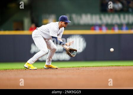 Milwaukee Brewers Short Stop, Willy Adames, at American Family