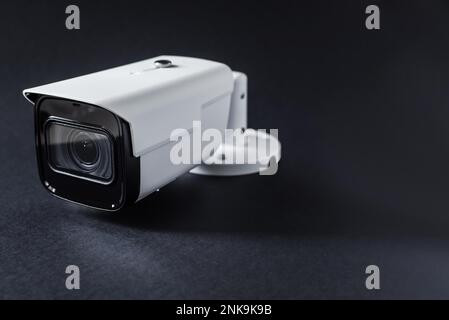 Security camera setup, cctv installation Stock Photo