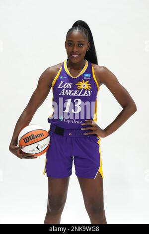 LA Sparks forward forward Nneka Ogwumike (30) poses during media day,  Thursday May 4, 2023, in Torrance, Calif. (Kirby Lee via AP Stock Photo -  Alamy