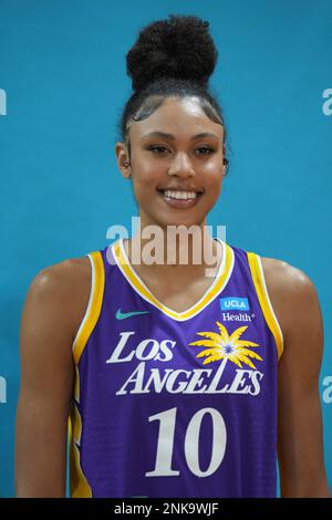 2022 Los Angeles Sparks Media Day: Olivia Nelson-Ododa and Kianna