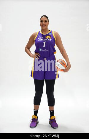 Los Angeles Sparks center Liz Cambage (1) poses during media day,  Wednesday, Apr. 27, 2022, in Torrance, Calif. Photo via Newscom Stock Photo  - Alamy