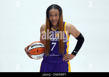 Los Angeles Sparks center Liz Cambage (1) poses during media day,  Wednesday, Apr. 27, 2022, in Torrance, Calif. Photo via Newscom Stock Photo  - Alamy