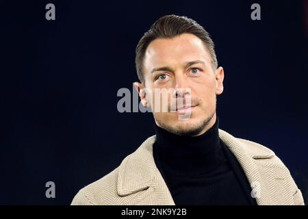 Rome, Italy - February 23, 2023, Matthias Jaissle head coach of Salzburg looks on during the UEFA Europa League, Play-off, 2nd leg football match between AS Roma and FC Salzburg on February 23, 2023 at Stadio Olimpico in Rome, Italy - Photo Federico Proietti / DPPI Stock Photo