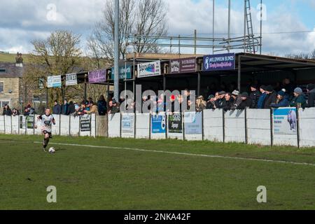 Bacup, England 05 March 2022. The North West Counties Football League Division One North match between Bacup Borough and St Helens Town. Stock Photo