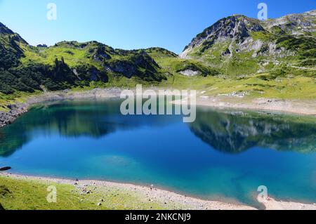 Formarinsee, Dalaas, Lechquellen Mountains, Vorarlberg, Austria Stock Photo