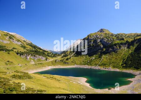 Formarinsee, Dalaas, Lechquellen Mountains, Vorarlberg, Austria Stock Photo
