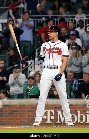 April 07, 2022: Atlanta Braves first baseman Matt Olson runs out