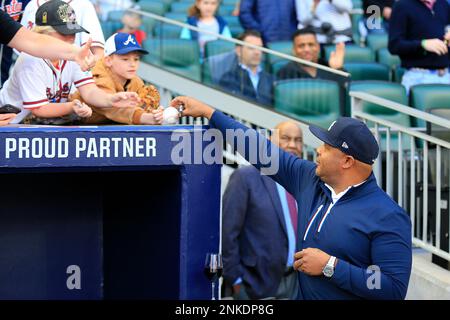 April 07, 2022: Former Atlanta Brave infielder Chipper Jones