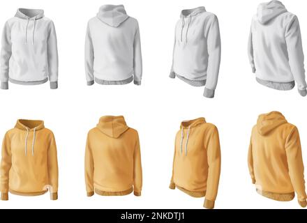 Yellow sweatshirt clothing mockup hi res stock photography and