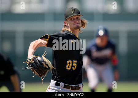 Pittsburgh Pirates pitcher Mitchell Miller (85) during a MiLB