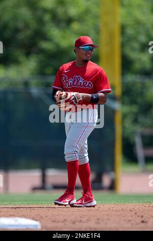 Philadelphia Phillies second baseman Alexeis Azuaje (5) during a