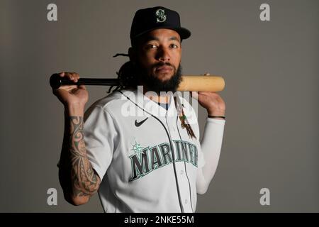 Seattle Mariners' J.P. Crawford plays during a baseball game, Wednesday,  April 26, 2023, in Philadelphia. (AP Photo/Matt Slocum Stock Photo - Alamy