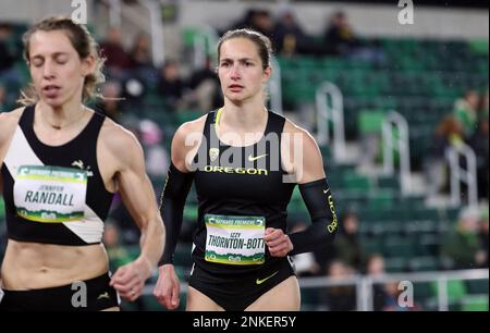 April 1, 2022: Izzy Thornton-Bott of the University of Oregon takes ...