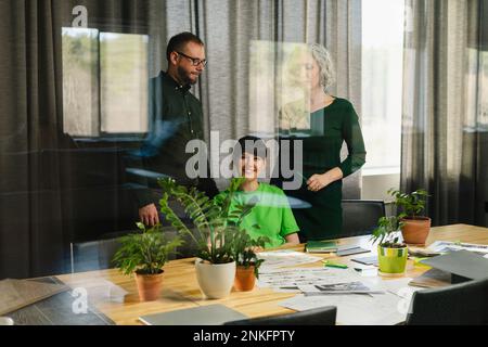Architects having a meeting in office Stock Photo