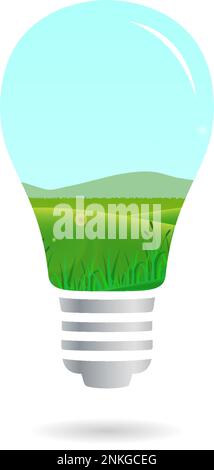 Creative logo design environment concept Stock Vector