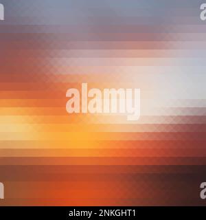 Sunset sunrise triangular polygon vector pattern background. Stock Vector