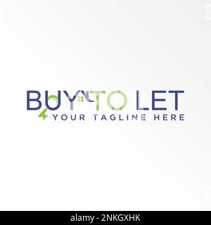 Writing BUY TO LET sans serif font with roof house, key, and Magnifying ...