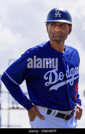 GLENDALE, AZ - MARCH 20: Los Angeles Dodgers third base