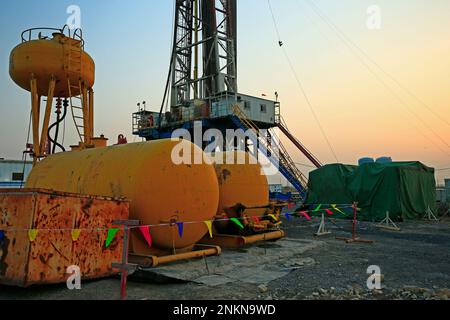 The oil tank Stock Photo