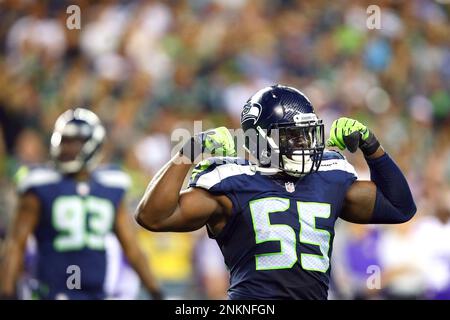 Seattle Seahawks vs. Minnesota Vikings. Fans support on NFL Game.  Silhouette of supporters, big screen with two rivals in background Stock  Photo - Alamy