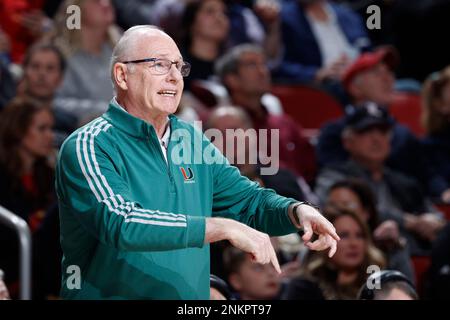 LOUISVILLE, KY - FEBRUARY 16: Louisville Cardinals mascot Louie is seen  during a college basketball game against the Miami Hurricanes on Feb. 16,  2022 at KFC Yum! Center in Louisville, Kentucky. (Photo