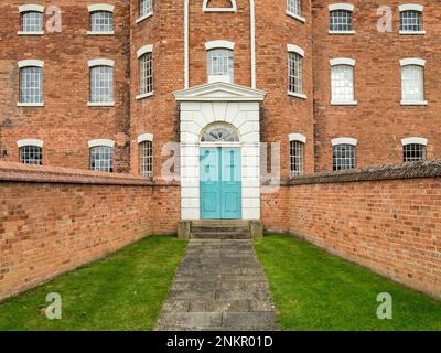 Front entrance, The Workhouse, Southwell, Nottinghamshire, England, UK Stock Photo